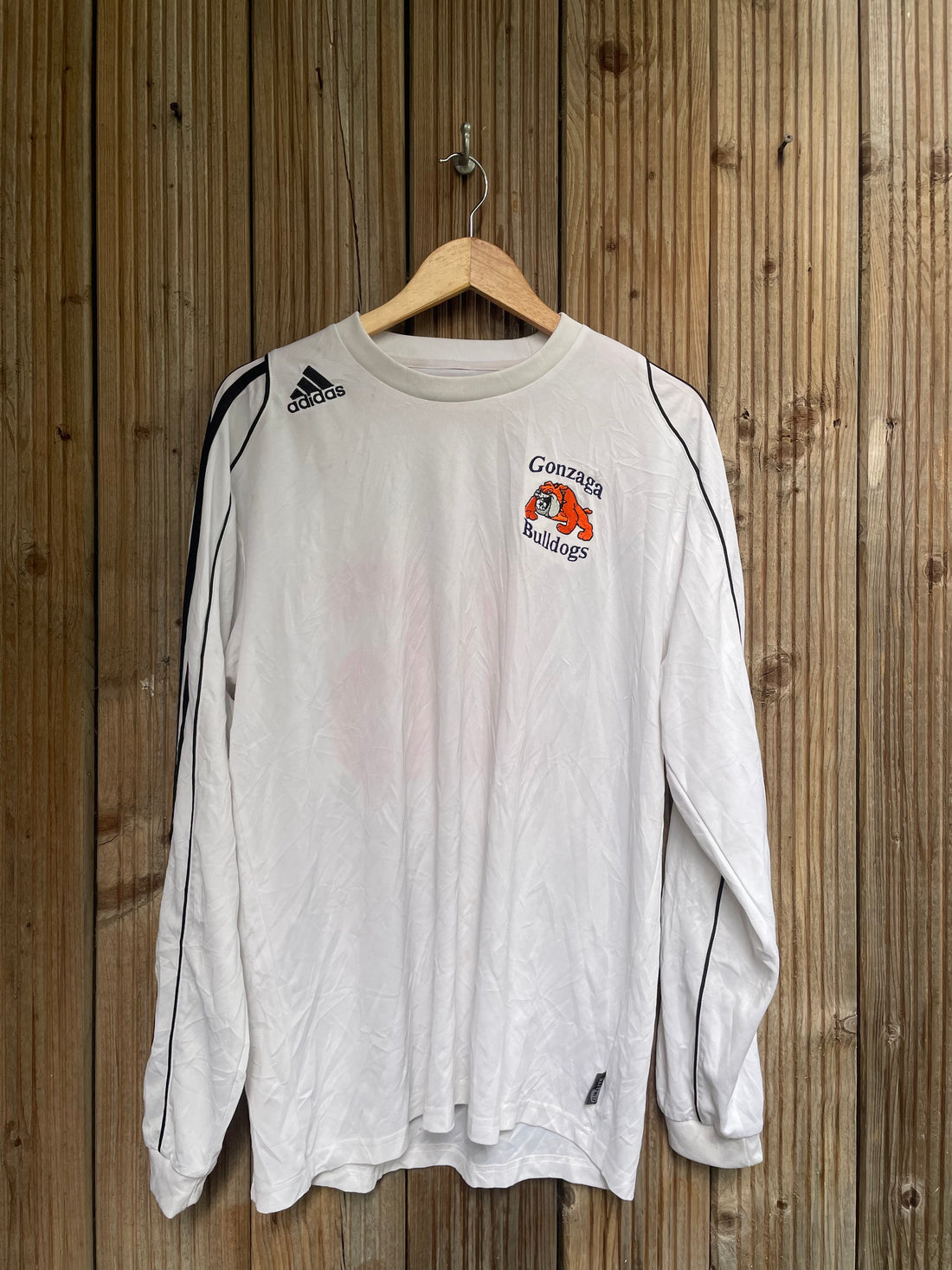 Gonzaga Bulldogs Vintage adidas Climacool Long-Sleeve Soccer Jersey #16