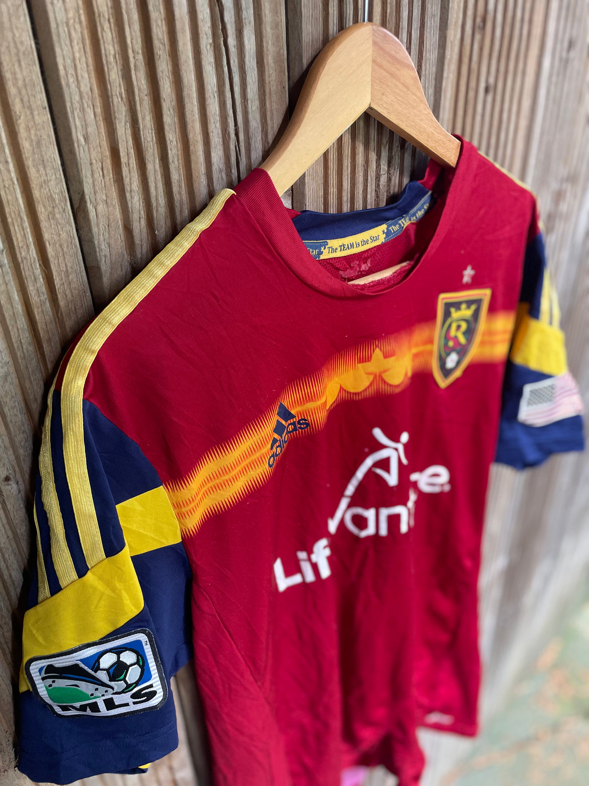 Real Salt Lake 2014–15 Home Shirt - Beckerman 5 - Size L