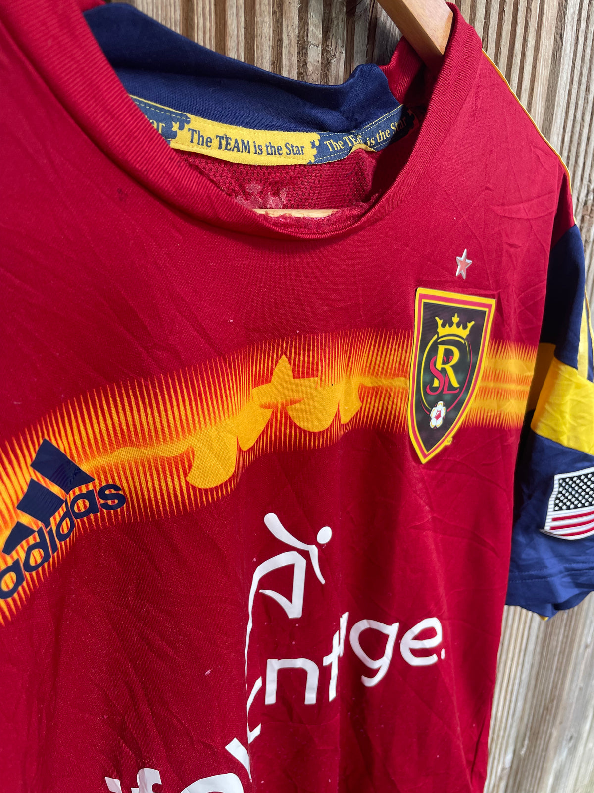 Real Salt Lake 2014–15 Home Shirt - Beckerman 5 - Size L