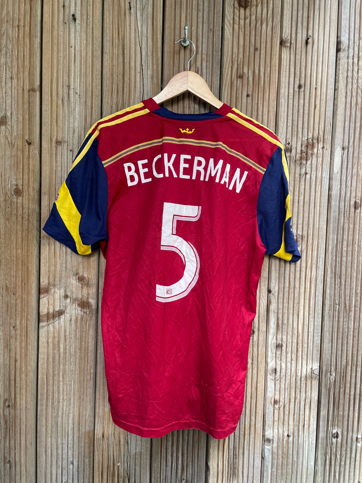 Real Salt Lake 2014–15 Home Shirt - Beckerman 5 - Size L